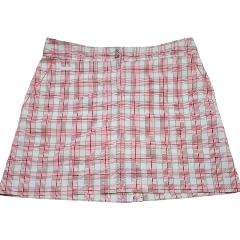 Plaid Pink and White Women's Skirt sz 6
